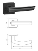 Ручка раздельная K.JK51.SIGMA BL-24 (черный)