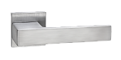 Дверная ручка Бискотти на квадратной розетке (INAL 540-03 slim, SSC супер сатин хром)