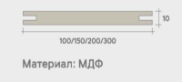 Добор МДФ телескоп (Корадубов) (рустик натуральный (РН), 200*10, 2070, Экошпон)