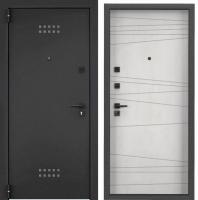 Дверь металл TOREX Х7 PRO (темно-серый букле графит, XL-2, ПВХ Бетон известковый, X6-32, черн ква (2050*950, R, правая)