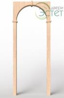 Арка прямоугольная дуб светл., покрытие ПВХ (90тс*1150шп, 2180в, вариант 1-ый )
