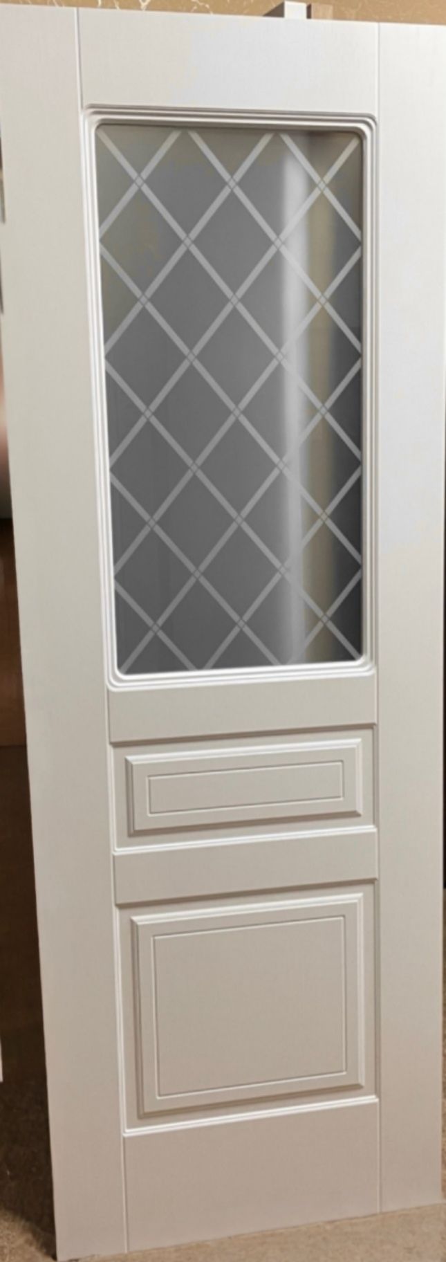 ***ДО 70 Diva 2  дуб БЕЛЫЙ матовый, покрытие ПВХ, ***Geometry 1 Clear, ЛОТ. 7518775