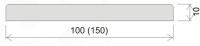 Добор 100, покрытие ПВХ (беленый дуб, 100*10, 2070)