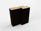 Коробка телескоп ALBERO Экошпон (А) (кипарис темный, 70*32, 2070, МДФ, паз 4, с упл.)