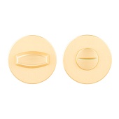 Завертка на круглой розетке Code Deco Slim (34147, GMS сатинированное золото, арт. WC-4020)