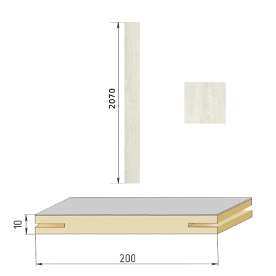 Дуб шале белый