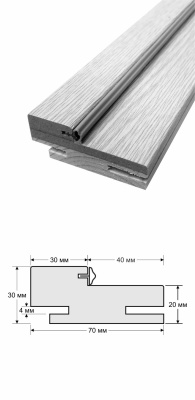 Коробка  с уплот телескоп. Дифорд, покрытие ПВХ