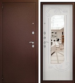 Дверь мет. Беркана Медный антик Сандал белый (2050*960, Левая)