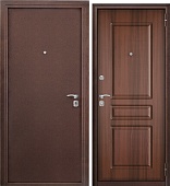 Дверь мет. Агрия Стандарт Орех классический в/о 1 замок (2050*960, Правая)