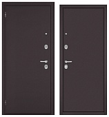 BULDOORS TRUST ECO STEEL, 2 замка (2050*960, левая, букле шоколад, хром)