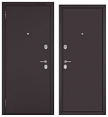 ФЭМЕЛИ ЭКО, СТАЛЬ, 2 замка (1800*860, левая, букле шоколад, хром)