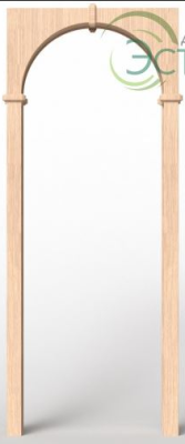 Арка прямоугольная лесной орех, покрытие ПВХ