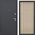 Дверь металл Арета (шагрень 7024/МДФ капучино) (2050*960, левая)