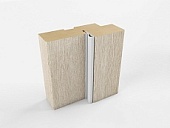 Коробка ПРЯМАЯ С УПЛОТ., покрытие ЭКО (Альберо) (акация кремовая, 70*26, 2070)
