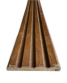 Наличник фигурный шпон МДФ 8мм (RUMAX) (натур.дуб тон коньяк, 70*8, 2150)