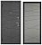 ХОУМ ЭКО, МДФ бетон темный 6E-130, МДФ бетон серый 6E-130, 2 замка (2050*960, левая, Ночная задвижка, букле графит, хром)