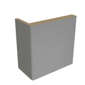 Наличник плоский телескопический, покрытие Эмаль ПП (ALBERO) (серый , 24*70, 2450)