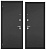 ТРАСТ ЭКО СТАЛЬ, АНТРАЦИТ 2 замка (2050*860, L, левая)