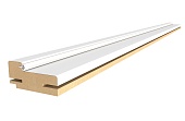 Коробка телескоп ПВХ (А) (Корадубов) (белый матовый, 75*32, 2070, паз 4, с упл.)