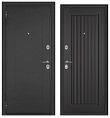 ФЭМЕЛИ ЭКО, РЛ-1, МДФ графит софт E-197, 2 замка (1900*960, левая, букле антрацит, хром)