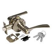 Комплект нажимных ручек с защелкой и ключами DK610 AJAX (кноб) (44439, AB-ET бронза)