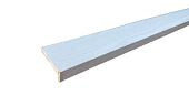 Наличник телескоп. Корадубов, серия "ПВ", покрытие ЭкоШпон (ясень снежный, 70*8, 2150, плоский)