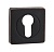 Накладка на цилиндр на квадратной розетке РЕНЦ (бронза черная с патиной, арт. INET 02 ABB)