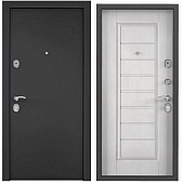 Дверь металл TOREX X5 MP, темно-серый букле графит, СК 65-S, бетон известковый (2050*860, R, правая)