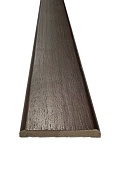 Наличник плоский шпон ОРЕХ крупностр., тонир., МДФ 10мм (RUMAX) (70*10, 2140)