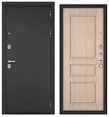 Бульдорс ТРАСТ МАСС, МДФ ясень ривьера крем 9СД-2 (2000*860, правая, букле антрацит, хром)