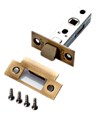 Защелка межкомнатная бесшумная РЕНЦ (бронза античная, арт. INL 5-45 plastic AB)