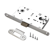 Замок врезной бесшумный РЕНЦ (никель матовый, арт. INLB 85 PL SN)