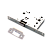 Защелка сантехническая бесшумная РЕНЦ (никель матовый, арт. INLB 2070 plastic SN)