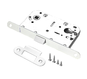 Замок врезной бесшумный РЕНЦ (белый, арт. INLB 85 PL W)