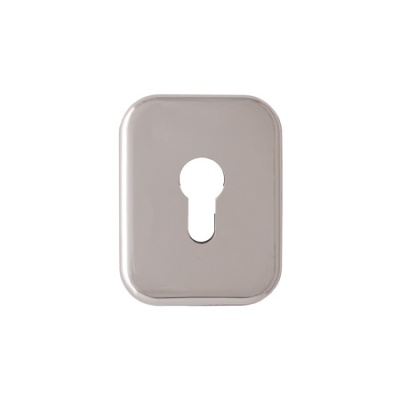 Накладка декоративная Квадрат под цилилиндр, хром (для PREMIUM)