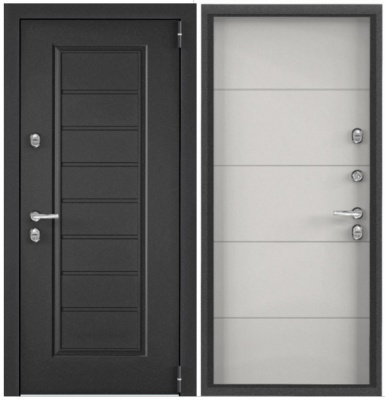 ТОРЭКС SNEGIR PRO MP (темно-серый букле графит, VDM-2, ПВХ Бьянко, S60-L2, хром, НАКЛ )