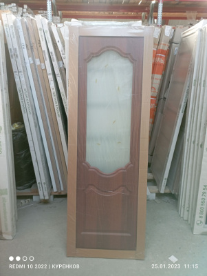 ДО 70 Орхидея итал.орех Ростра, ПВХ, белое, с худ.рис. и фьюзингом, лот 7797861