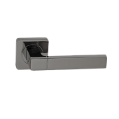 Дверная ручка на квадратной розетке, арт. R06.081 (20231, черный никель)