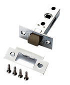 Защелка межкомнатная бесшумная РЕНЦ (хром блестящий, арт. INL 5-45 plastic CP)