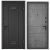 Дверь металл TOREX  DELTA 100 MP (темно-сер букле графит DL-2 ПВХ Бетон темно-серый	D33 )