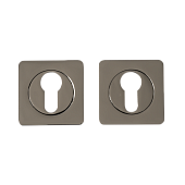 Накладка на квадратной розетке VETTORE, арт. ET 0601 (20443, черный никель)