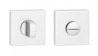 Завертка квадр. к ручкам PUERTO, матовый супер белый