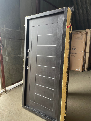 Дверь металл ТермоБокс (Антик медь/Венге), ЦАРГА с молдингом, 2050*960, Левая, лот c086705