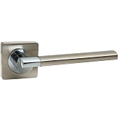 Дверная ручка Trodos AL-02-572 на квадратной розетке (SN/CP никель/хром)