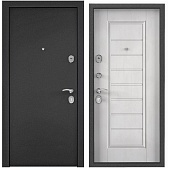 Дверь металл TOREX X5 MP, темно-серый букле графит, СК 65-S, бетон известковый (2050*860, L, левая)
