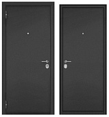 ФЭМЕЛИ ЭКО, СТАЛЬ, букле Антрацит,  1 замок (2050*960, L, левая, хром)