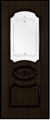 ДП 70*200 Муза (шпон МОРЕН.ДУБ, бесцв.лак, пазы черные)