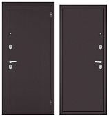 BULDOORS TRUST ECO STEEL, 2 замка (2050*960, правая, букле шоколад, хром)