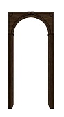 Арка Универсальная ПВХ (стандарт), Верона (венге, 760*1300, 2300, толщина 300)
