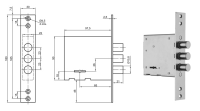 Замок Бордер 3В8-6 14
